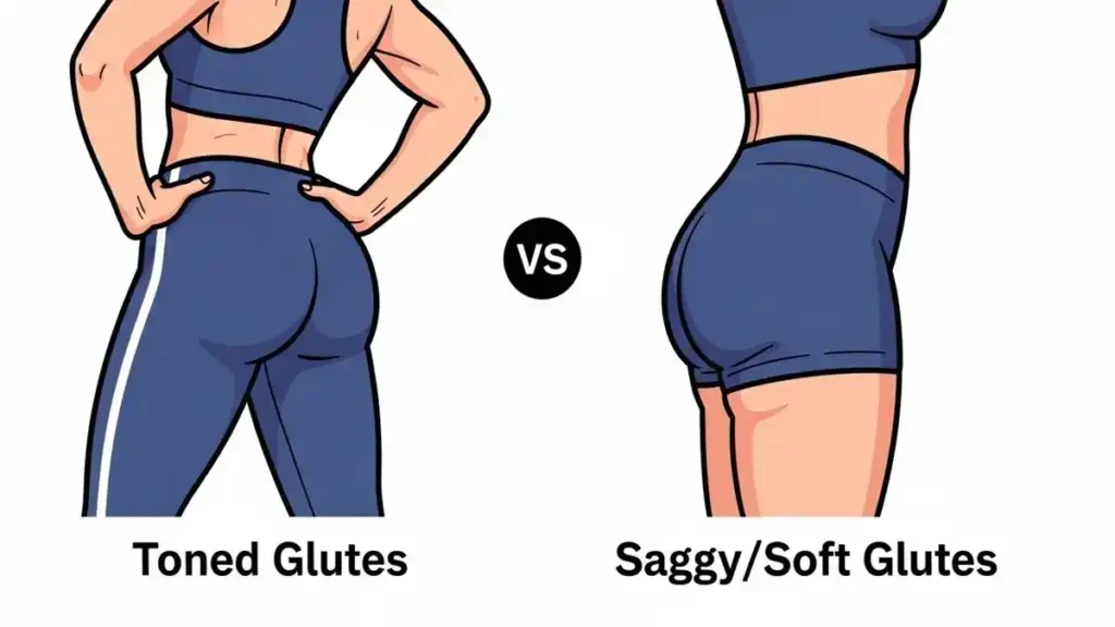 Comparison of firm glutes vs. office chair butt